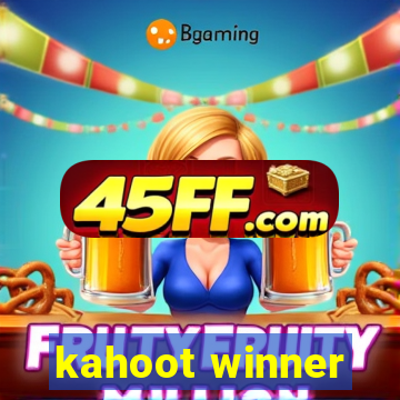 kahoot winner